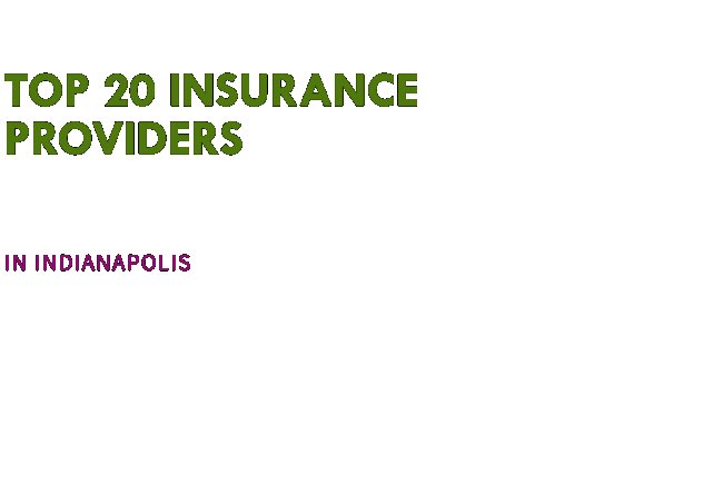 Top 20 Insurance Providers In Indianapolis